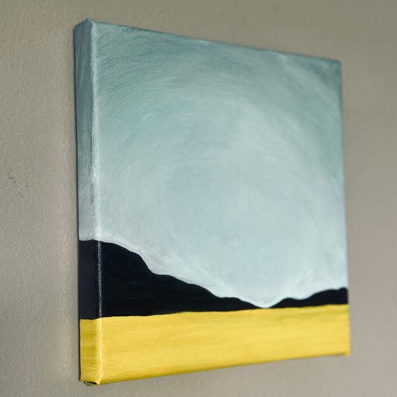 NEW Handmade Hand Crafted Original Acrylic Painting Home Decor Square Wall Art - Picture 3 of 5